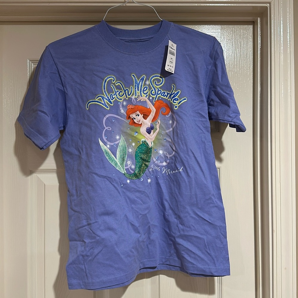 NWT Disney Little Mermaid t-shirt.  Size Larger/10-12.